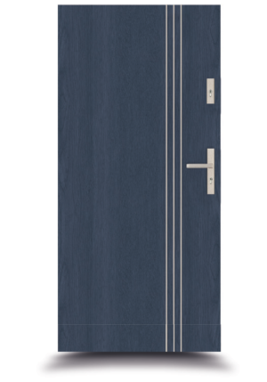 drzwi do domu w kolorze Antracyt Drewnopodobny